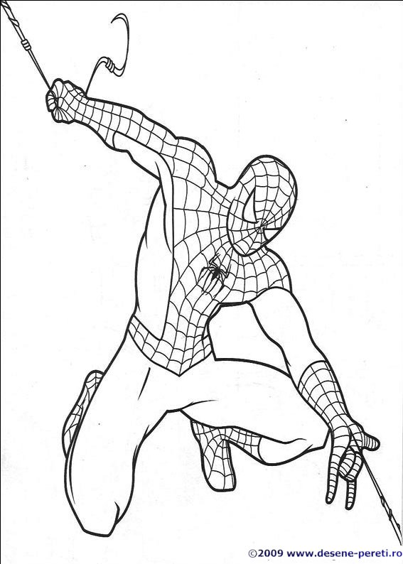 Spiderman desene de colorat